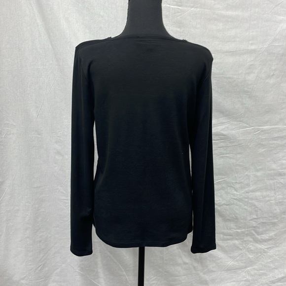 Karl Lagerfeld black tunic with gold metal embellishments, size M - Picture 3 of 6